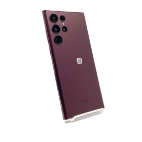 【全額返金保証】【最速発送】SAMSUNG Galaxy S22 Ultra 256GB バーガンディ au SIMフリー SCG14 超美品 動作確認済