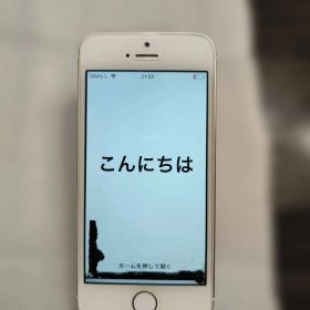 c.【美品】iPhone5s ジャンク 初期設定不可 液晶漏れ有