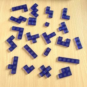 Blokus ボードゲームの青パーツ（21ピース）