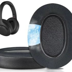 SOULWIT 冷却ジェル パッド イヤーパッド for Sony WH-XB900N/WH-CH710N/WH-CH720N/WH-RF400/MDR-RF895RK 用 ヘッドセット 交換 パッド イヤーカップ 高密度フォーム イヤークッション 冷感 ブラック