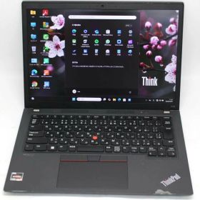 中古 フルHD対応WUXGA 13.3インチ Lenovo ThinkPad X13 Gen2 Windows11 高性能 AMD Ryzen 5-5650u 8GB 爆速NVMe式256GB-SSD カメラ 無線Wi-Fi6 Office付き Win11【中古ノートパソコン 中古パソコン 中古PC】送料無料 あす楽対応 即日発送（Windows10も対応可能 Win10）