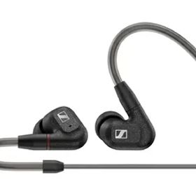 【中古】（新古品） ゼンハイザー Sennheiser イヤホン 有線 IE 300 ブラック ダイナミック カナル型 オーディオファイル MMCX 高遮音性