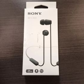 SONY WI-C100 ブラック ワイヤレスイヤホン