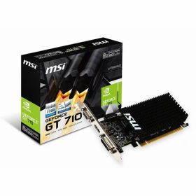 【5日は24時間限定クーポン配布】MSI エムエスアイGeForce GT710 GDDR3 2GB グラフィックスボード GT 710 2GD3H LP(2398344)送料無料
