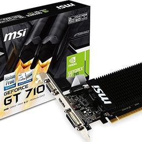 MSI ファンレス ロープロファイル対応 GeForce GT 710 グラフィックスカード メモリ2GBモデル GT 710 2GD3H LP