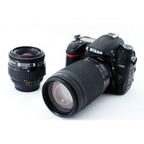 【中古】ニコン Nikon D7000 標準&超望遠ダブルズームセット 美品 ストラップ付き