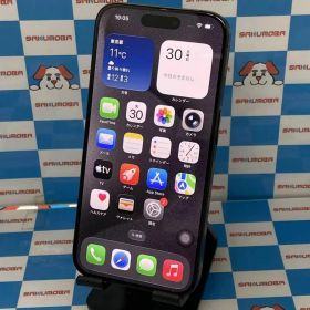 【中古】iPhone15 Pro 256GB ブラックチタニウム MTUC3J/A Apple版SIMフリー