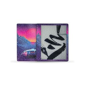 MightySkins Glossy Glitter Skin Compatible with Kindle Scribe (2022) Full Wrap - Synthwave Drive | Protective High-Gloss Glitter Finish | _並行輸入