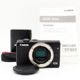 【新品級】CANON EOS M100 ボディ ブラック#8803(ミラーレス一眼)