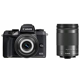 【中古】「非常に良い（無料延長保証）」Canon ミラーレス一眼カメラ EOS M5 クリエイティブマクロ ダブルレンズキット EF-M28mmF3.5IS EF-M18-150mm F3.5-6.3 IS付属 EOSM(ミラーレス一眼)