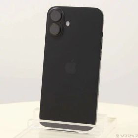 【中古】Apple(アップル) iPhone16 Plus 128GB ブラック 3N343J／A SIMフリー 【295-ud】