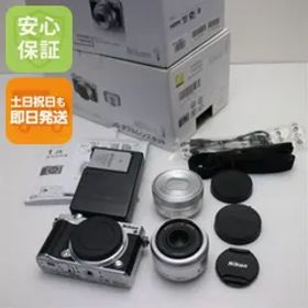 美品 Nikon 1 J5 ダブルレンズキット シルバー 即日発送 ミラーレス一眼 Nikon 本体 土日祝発送OK 09000