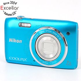 ニコン(Nikon)のNikon製 デジカメ COOLPIX S3500 ブルー/2005万画素 本体いたみ(コンパクトデジタルカメラ)