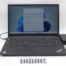 Lenovo ThinkPad E15 Gen2 Ryzen 5 4500U 2.3GHz/8GB/256GB(SSD)/15.6W/FHD(1920x1080)/Win11 【54A254997】