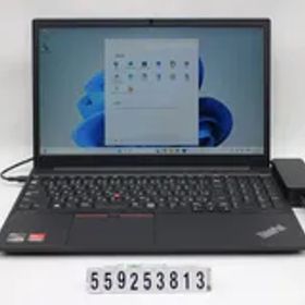 Lenovo ThinkPad E15 Gen3 Ryzen 5 5500U 2.1GHz/8GB/256GB(SSD)/15.6W/FHD(1920x1080)/Win11 【559253813】