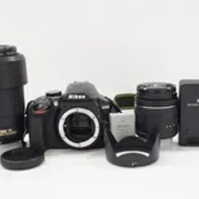 L291325)Nikon ニコン デジタル一眼レフカメラ D3400 18-55 VR 70-300 VR Kit ブラック