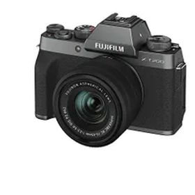 【中古】富士フイルム(FUJIFILM) ミラーレス一眼カメラ X-T200レンズキット ダークシルバー X-T200LK-DS