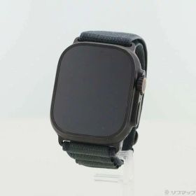 【中古】Apple(アップル) 〔展示品〕 Apple Watch Ultra 2 GPS + Cellular 49mm ブラックチタニウムケース ダークグリーンアルパインループ 【196-ud】
