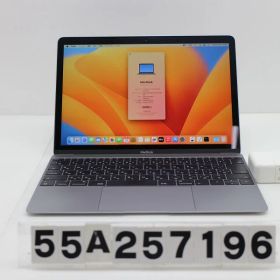 Apple MacBook Retina 12in 2017 A1534 スペースグレイ Core m3 7Y32 1.2GHz/8GB/256GB バッテリメッセージあり【中古】【20260123】