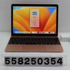 Apple MacBook Retina 12in 2017 A1534 ローズゴールド Core m3 7Y32 1.2GHz/8GB/256GB(SSD)/12W/WQXGA(2304x1440)【中古】【20251226】