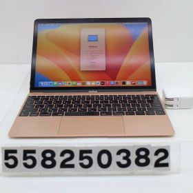 Apple MacBook Retina 12in 2017 A1534 ローズゴールド Core m3 7Y32 1.2GHz/8GB/256GB バッテリメッセージあり【中古】【20260123】