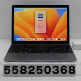 Apple MacBook Retina 12in 2017 A1534 スペースグレイ Core m3 7Y32 1.2GHz/8GB/256GB(SSD)/12W/WQXGA(2304x1440)【中古】【20251226】