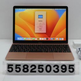 Apple MacBook Retina 12in 2017 A1534 ローズゴールド Core m3 7Y32 1.2GHz/8GB/256GB(SSD)/12W/WQXGA(2304x1440)【中古】【20260107】