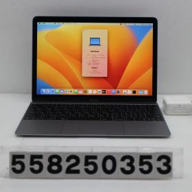 Apple MacBook Retina 12in 2017 A1534 スペースグレイ Core m3 7Y32 1.2GHz/8GB/256GB(SSD)/12W/WQXGA(2304x1440)【中古】【20251226】