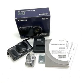 キヤノン(Canon)の【全額返金保証】【最速発送】Canon コンパクトデジタルカメラ PowerShot SX720 HS ブラック 美品 動作確認済(コンパクトデジタルカメラ)