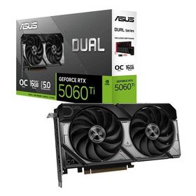 ASUS エイスース Dual GeForce RTX 5060 Ti 16GB GDDR7 OC Edition グラフィックボード 転送不可 DUAL-RTX5060TI-O16G(2652063)