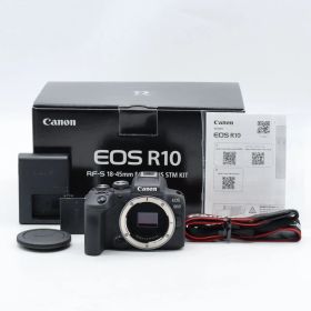 【ショット数1,000以下】Canon EOS R10 ボディ ブラック APS-C高速AF/連写・4K動画対応/軽量コンパクトで旅行・Vlog撮影に最適 ミラーレス一眼カメラ【中古】