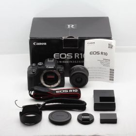 【美品】Canon キャノン ミラーレス一眼カメラ EOS R10 レンズキット(RF-S18-45) JS129-00779
