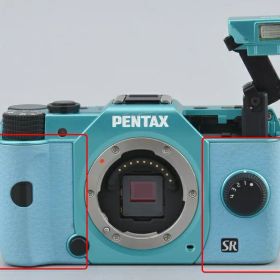 【中古】PENTAX ペンタックス Q10 ダブルズームレンズキット ミントアクア シャッター回数僅少