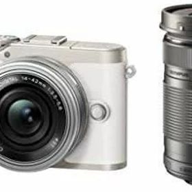 【中古】OLYMPUS ミラーレス一眼カメラ PEN E-PL10 EZダブルズームキット ホワイト