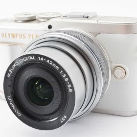 【中古】OLYMPUS オリンパス PEN E-PL10 14-42mm EZレンズキット ホワイト