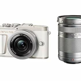 【中古】［非常に良い］OLYMPUS ミラーレス一眼カメラ PEN E-PL10 EZダブルズームキット ホワイト