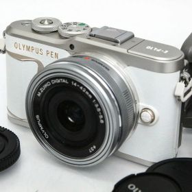 【中古】【美品】オリンパス OLYMPUS PEN E-PL10 14-42mm EZレンズキット [ホワイト] CA01-R3963-3V1B マイクロフォーサーズ 手ブレ補正 標準ズーム レンズ付き セット 中古