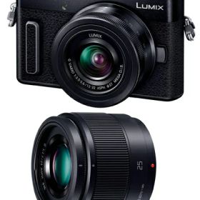 【中古】（新古品） パナソニック ミラーレス一眼カメラ ルミックス GF10 ダブルレンズキット 標準ズームレンズ/単焦点レンズ付属 ブラック DC-GF10W-K