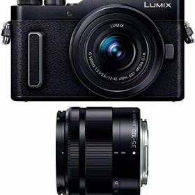 【中古】パナソニック ミラーレス一眼カメラ ルミックス GF10 ダブルレンズキット 標準ズームレンズ/望遠ズームレンズ付属 ブラック DC-GF10WA-K