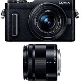 【中古】［非常に良い］パナソニック ミラーレス一眼カメラ ルミックス GF10 ダブルレンズキット 標準ズームレンズ/望遠ズームレンズ付属 ブラック DC-GF10WA-K