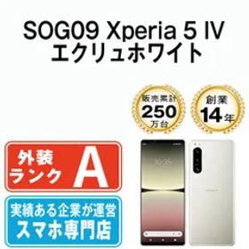 【中古】 SOG09 Xperia 5 IV エクリュホワイト SIMフリー 本体 au Aランク スマホ ソニー エクスぺリア【送料無料】 sog09wh8mtm