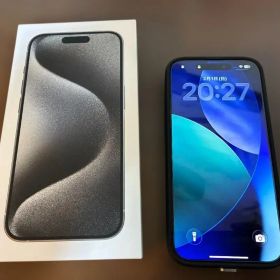 【極美品】iPhone 15 Pro 128G ホワイトチタニウム