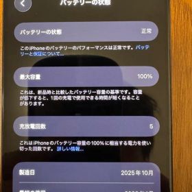 iPhone 15 Pro 128GB 本体 バッテリー 100% SIMフリー