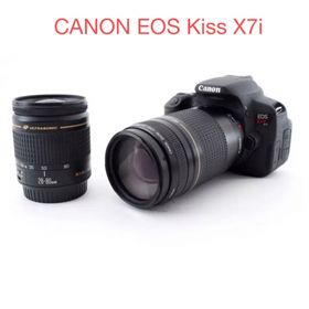キヤノン(Canon)の【1800万画素】キャノン Canon kiss x7i標準&望遠レンズセット(デジタル一眼)