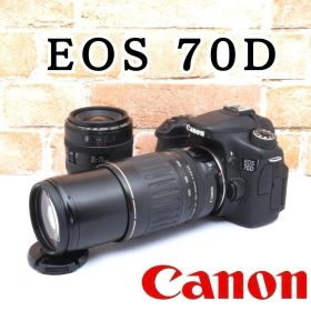 本格撮影✨Canon EOS 70D✨超望遠レンズつき✨一眼レフ入門セット