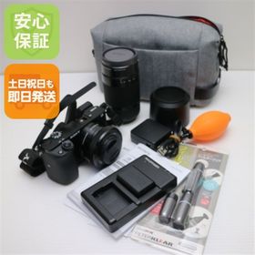 ソニー(SONY)の超美品α6000 ILCE-6000Y ダブルズームレンズ ブラック M222(ミラーレス一眼)