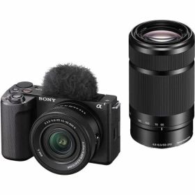 ソニー SONY VLOGCAM ZV-E10M2X-B ブラック αEマウントデジタル一眼カメラ ダブルズームレンズキット ZVE10M2XB