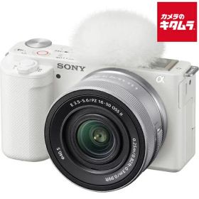 ソニー VLOGCAM ZV-E10 パワーズームレンズキット ホワイト [ZV-E10K W] SONY ミラーレス一眼カメラ 軽量 Wi-Fi搭載 Vlogカメラ 4K動画撮影 《納期約1－2週間》