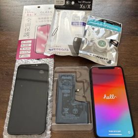 iPhoneXS 256GB スペースグレイ バッテリー 画面パネル付き