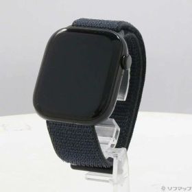 【中古】Apple(アップル) 〔展示品〕 Apple Watch Series 10 GPS 46mm ジェットブラックアルミニウムケース インクスポーツループ 【348-ud】